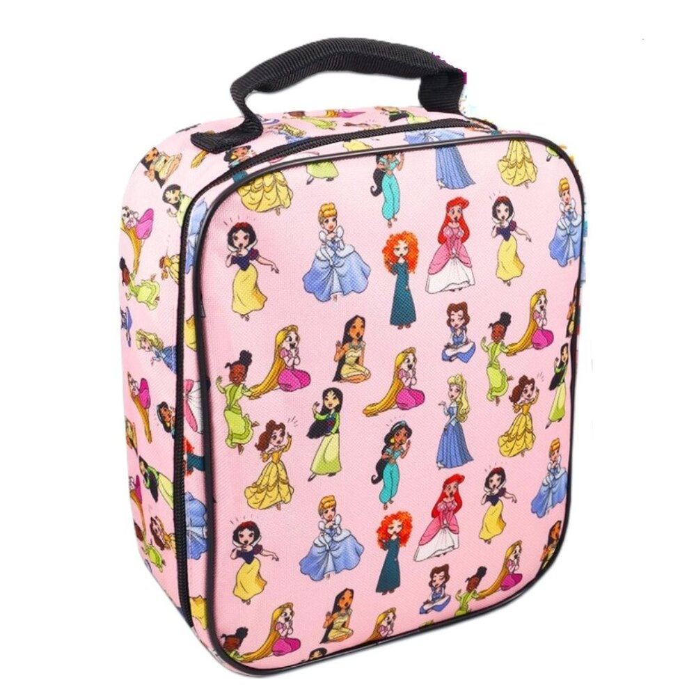 Disney Princess All Over Print Insulated Kids Lunch Bag Tote